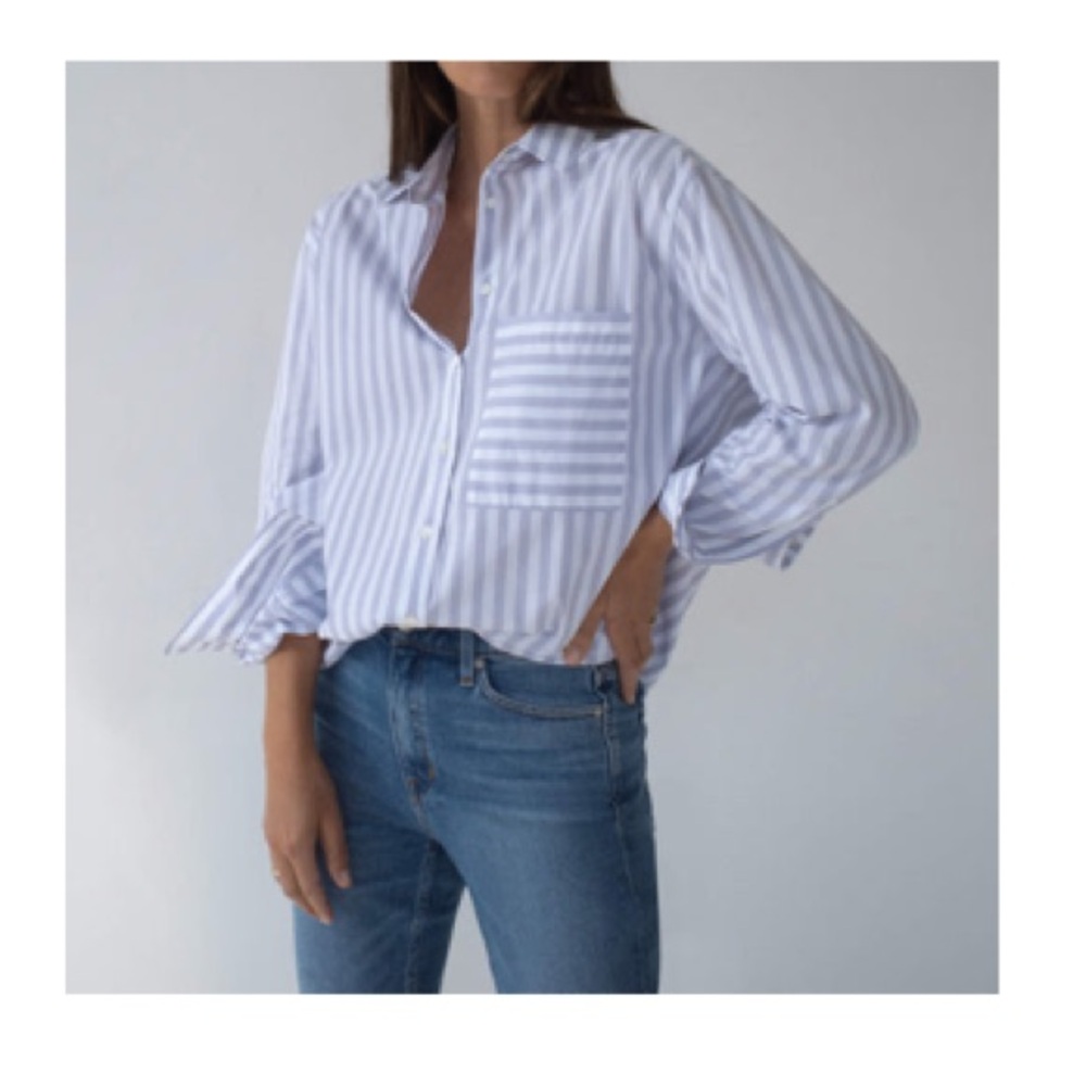 AYR ~ The Deep End cotton button down in Grape Soda
